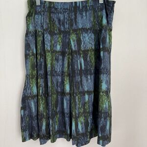 Talbots Cotton Pleated Skirt‎ 8p, Boho